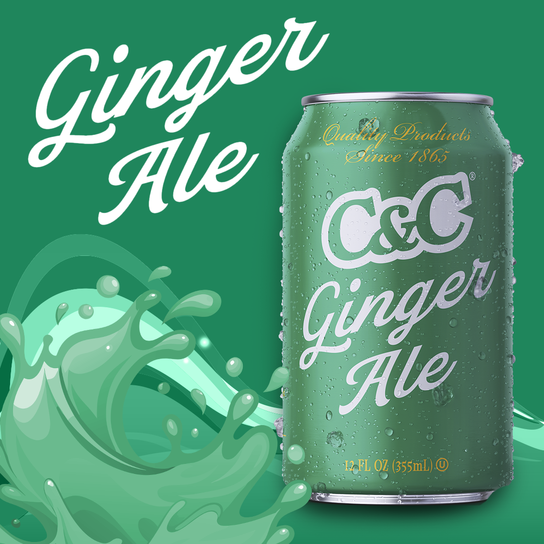 C&C GINGER ALE - Bebida gasificada sabor a Jenjibre